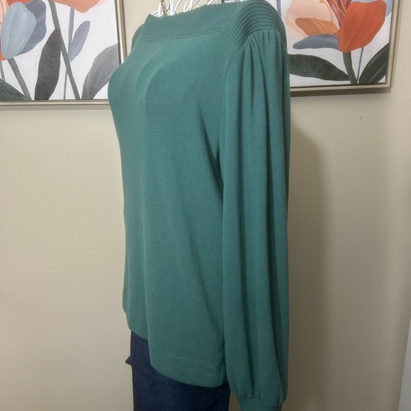 LOFT Teal Boatneck Sweater- super soft! - Picture 5 of 5